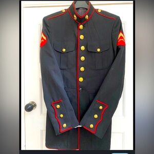 USMC US MARINE CORPS DRESS BLUES JACKET 40L